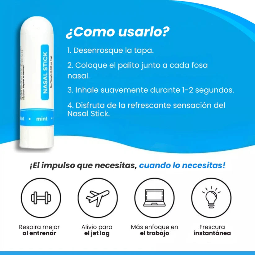 NasalStick™ Inhalador nasal en barra (PACK X4)
