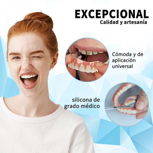 Sonrisa perfecta™ Prótesis de Silicona superior