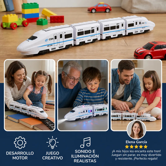 Tren Eléctrico-Interactivo 4 Vagones