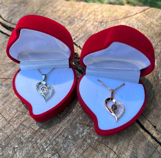 Collar Te amo en 100 idiomas Corazon CON CAJA Corazon* - Tienda Ufun - 10064