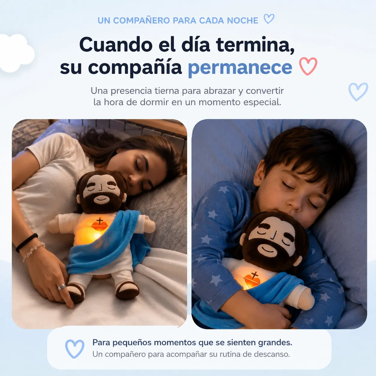 JesusCalm Pro™ Jesús con Respiración Rítmica, Luz y Música ❤️✨