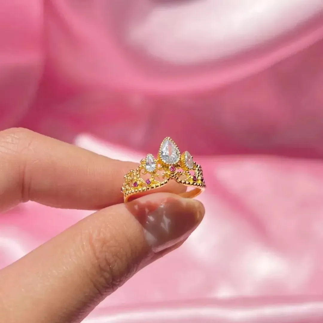 Anillo Princesa Rapunzel +CAJA+TARJETA
