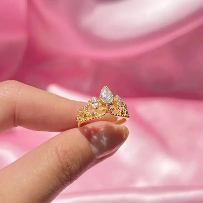 Anillo Princesa Rapunzel +CAJA+TARJETA