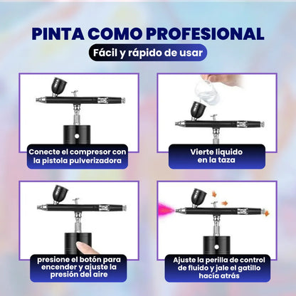 AirCraft™ Kit Aerógrafo Inalámbrico