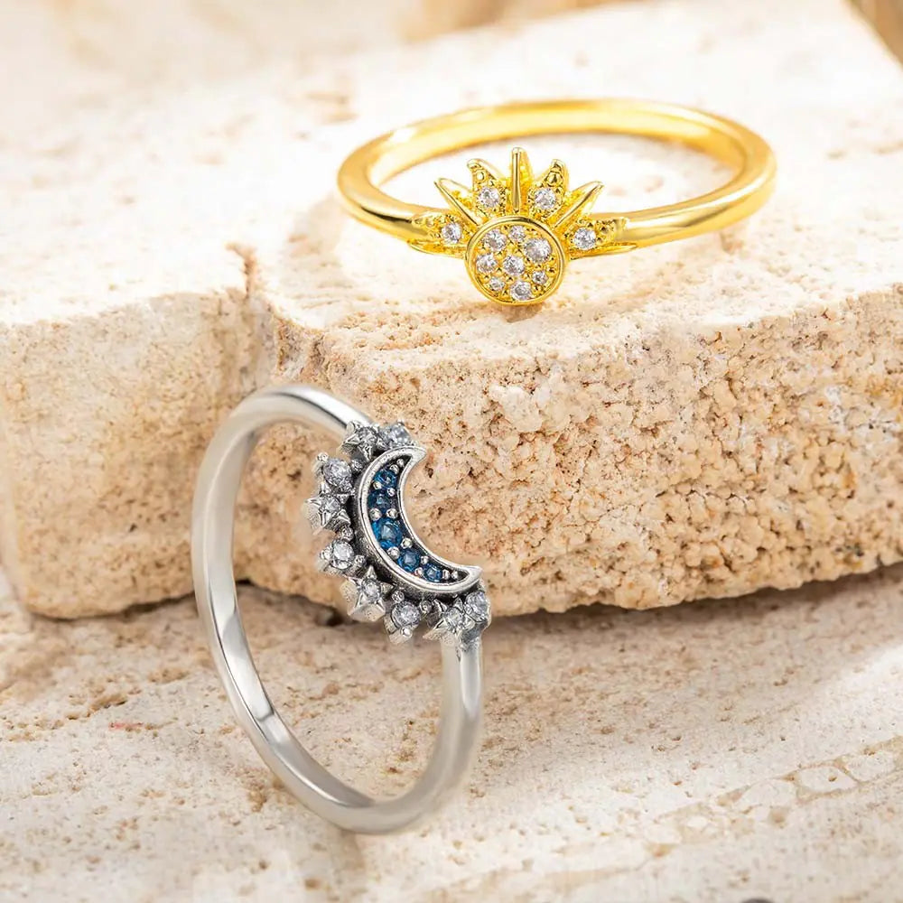 EclipRing™ Anillo Duo Sol Y Luna Par de Anillos