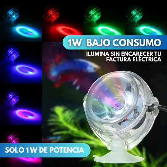 AquaMood - Foco LED RGB sumergible para acuarios