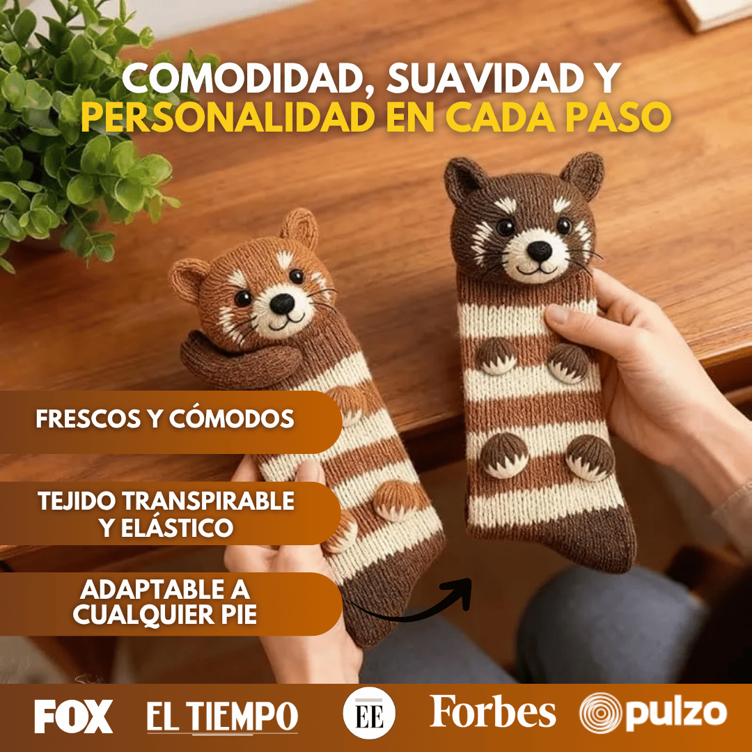 BeastieToes™ Calcetines de animales tejidos en 3D