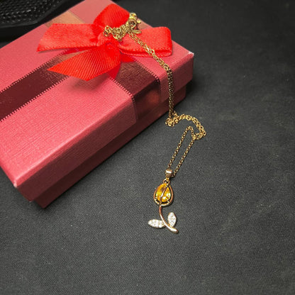 Collar Flor Tulipan + CAJA DE REGALO