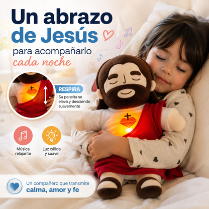 JesusCalm Pro™ Jesús con Respiración Rítmica, Luz y Música ❤️✨