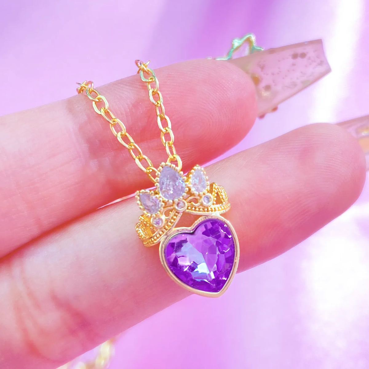 Collar Princesa Rapunzel + Tarjeta y Caja de Regalo
