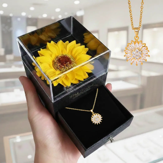 Collar Girasol Giratorio + CAJA GIRASOL