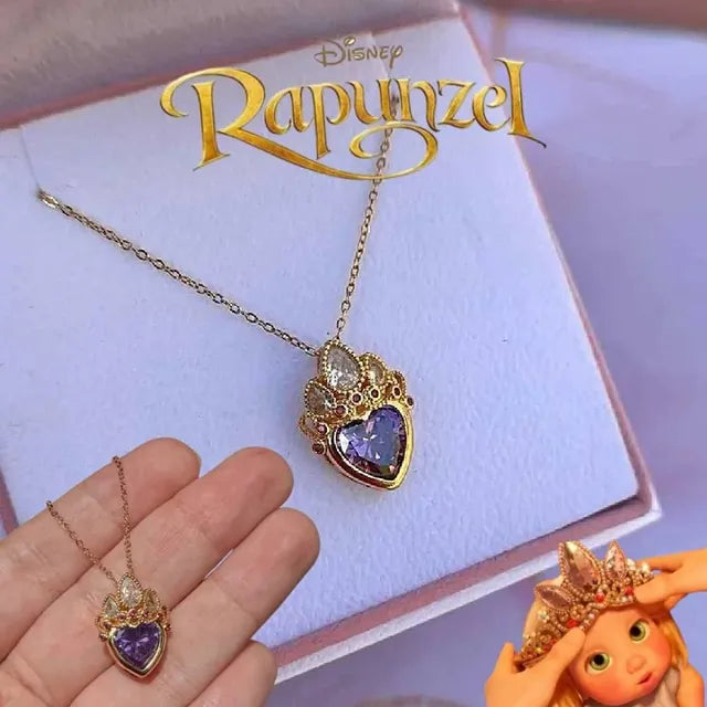 Collar Princesa Rapunzel + Tarjeta y Caja de Regalo