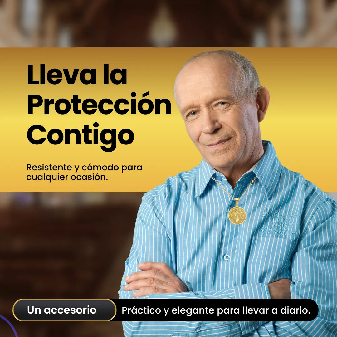 Collar San Benito Proteccion  +CAJA DE REGALO