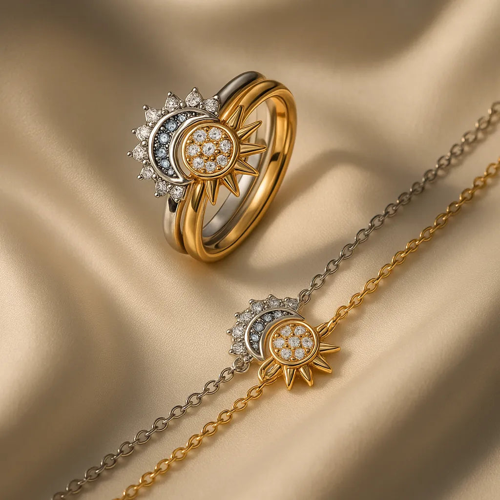 EclipZen™ Combo Pulsera + Anillo Sol y Luna