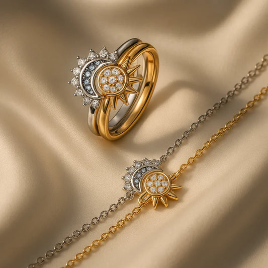 EclipZen™ Combo Pulsera + Anillo Sol y Luna