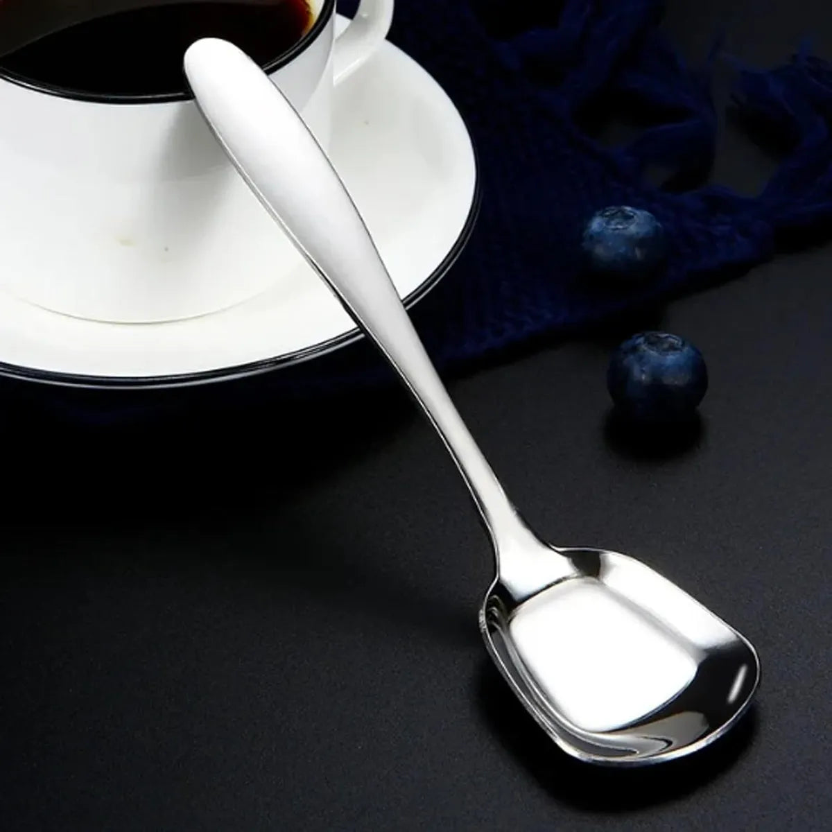 LuxeSpoon™ Cucharas Cuadradas de Acero Inoxidable (2 Unidades) -