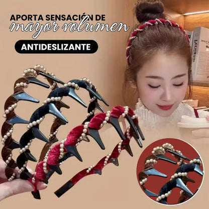 PearLift™ Diadema Vintage de Perlas  (set de 3 unidades)
