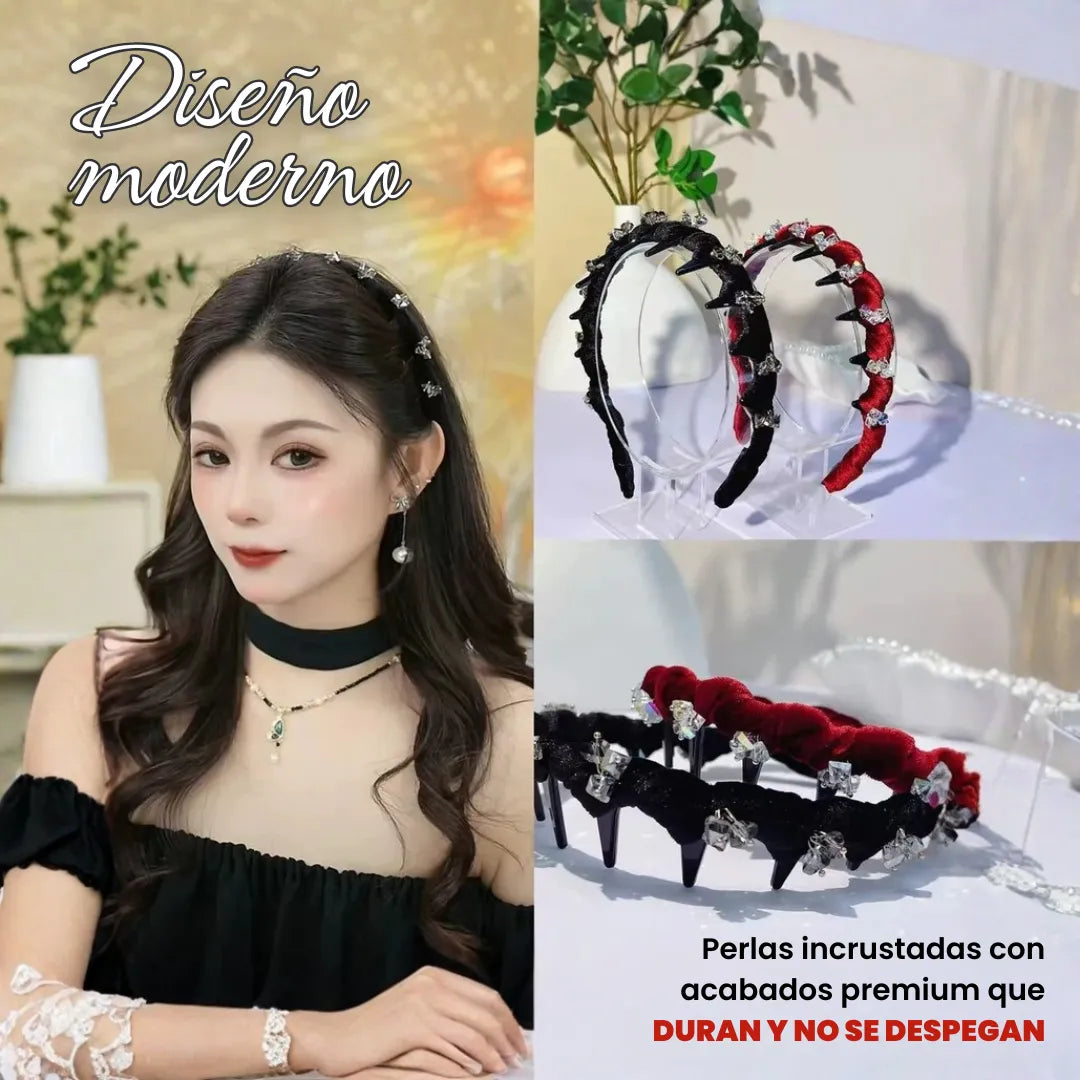 PearLift™ Diadema Vintage de Perlas  (set de 3 unidades)