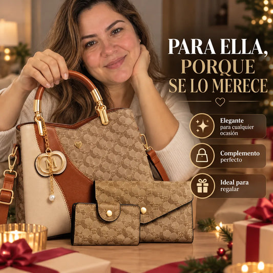 MuseBag™ Set Bolso Bucket Elegante Navidad