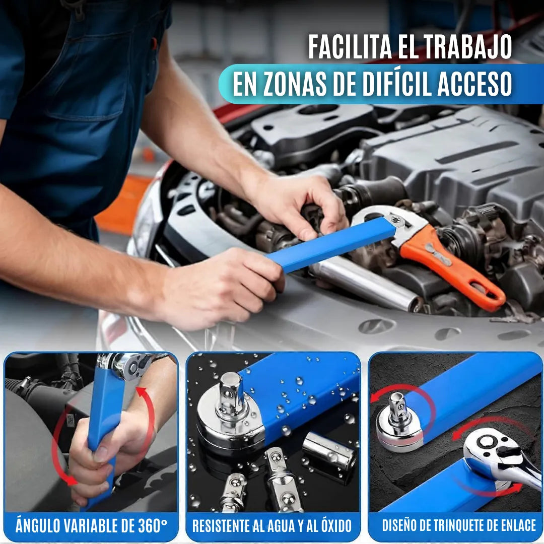 FlexReach™ Llave de extensión de trinquete universal
