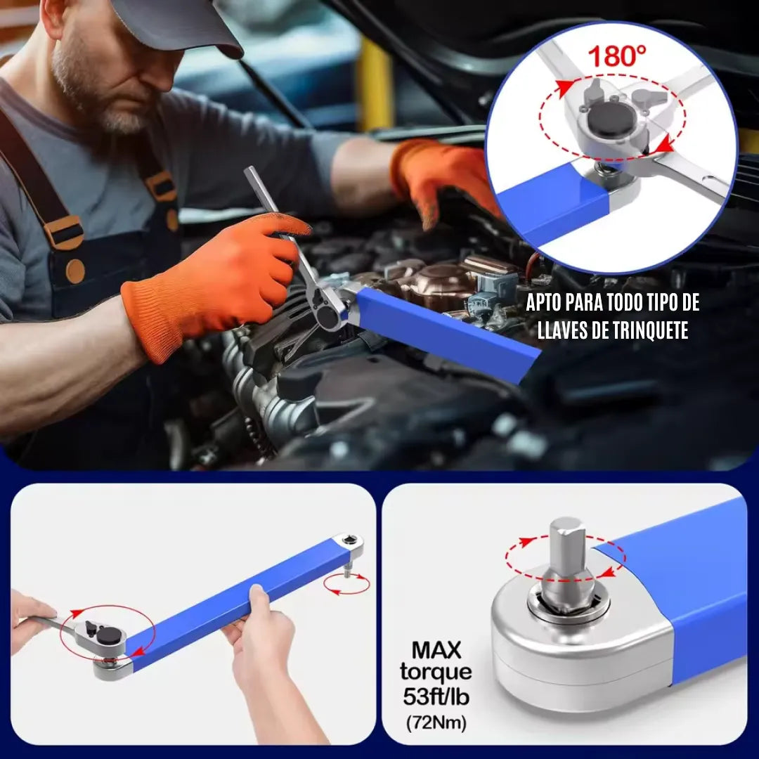 FlexReach™ Llave de extensión de trinquete universal