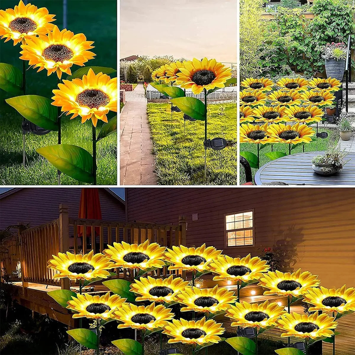 GardenGlow™ Faroles de Girasol para Jardín (2 Unidades)