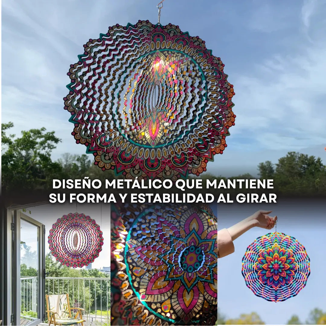 AuraSpin™ Molinillo de Viento Colgante 3D
