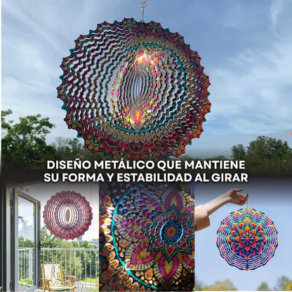 AuraSpin™ Molinillo de Viento Colgante 3D