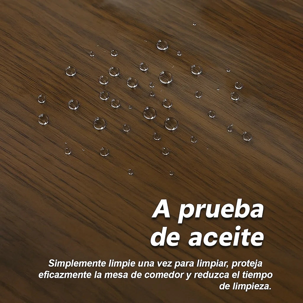 LuxeCover™ Mantel Transparente Lavable