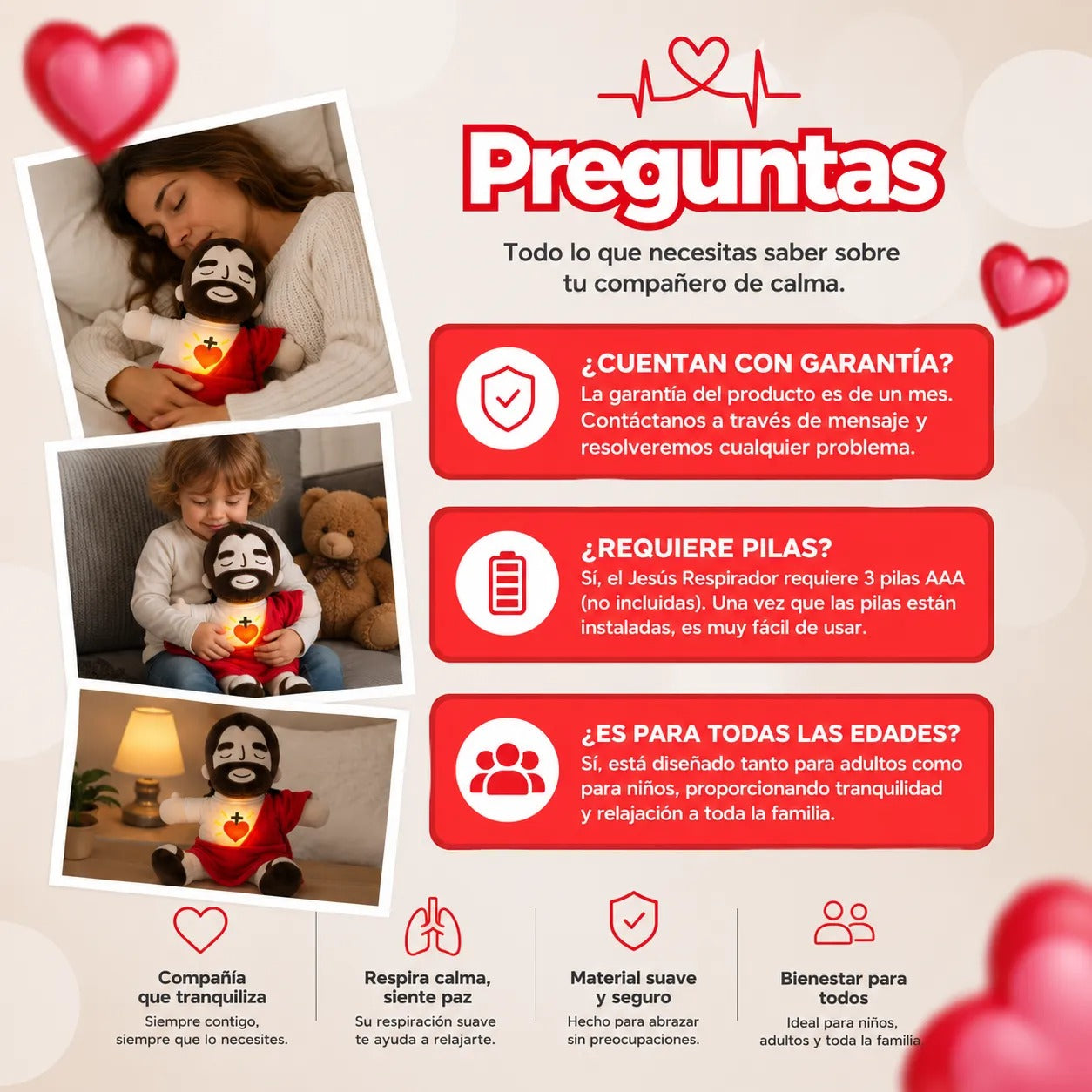 Jesús respiratorio Peluche