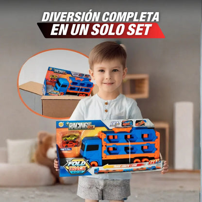RaceTruck Camion de Carreras con Pista (incluye mini autos)