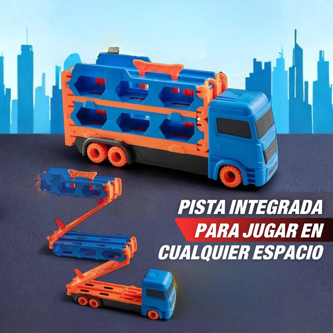 RaceTruck Camion de Carreras con Pista (incluye mini autos)