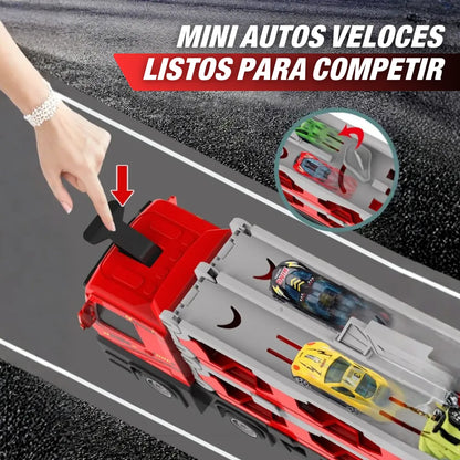 RaceTruck Camion de Carreras con Pista (incluye mini autos)
