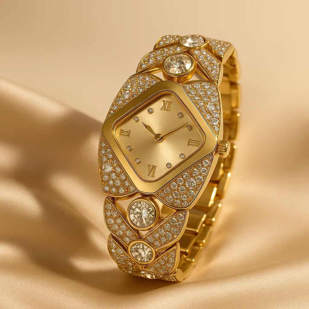 Crystelle™ Reloj de cuarzo Vintage + Caja Premium