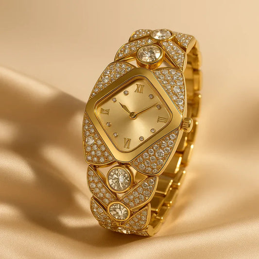 Crystelle™ Reloj de cuarzo Vintage + Caja Premium