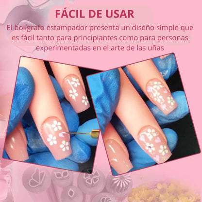 GlamStamp™ Kit de Pinceles para Uñas