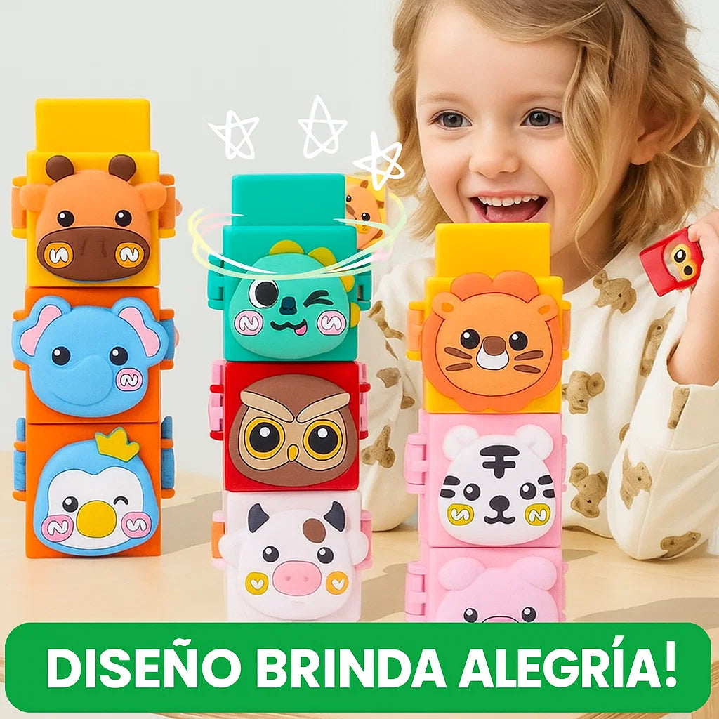 ZooTowers™ Animales apilables  (Juego de 12 bloques)
