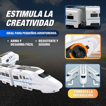 Tren Eléctrico Interactivo 4 Vagones UPSELL