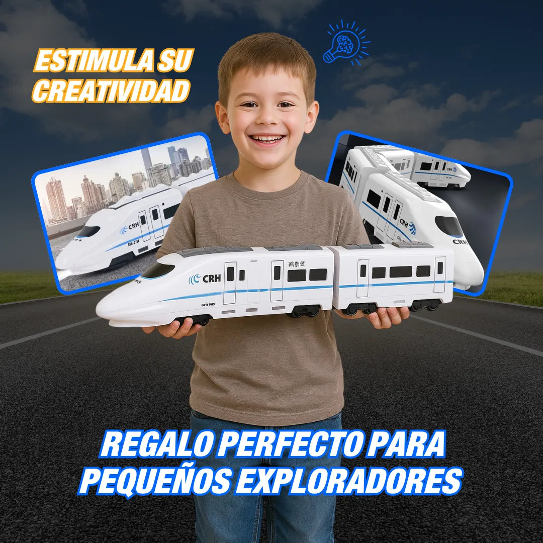 Tren Eléctrico Interactivo 4 Vagones UPSELL