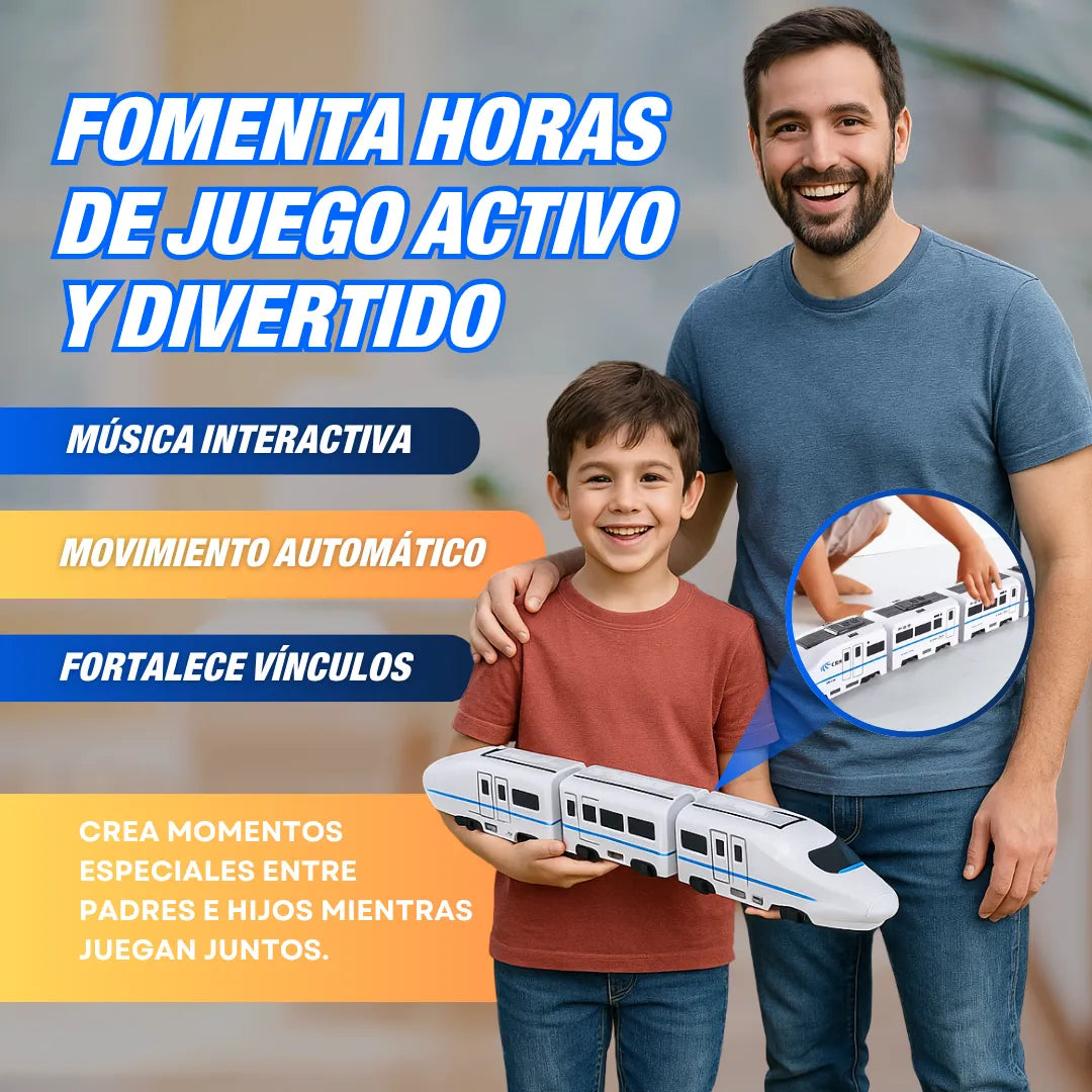 Tren Eléctrico Interactivo 4 Vagones UPSELL