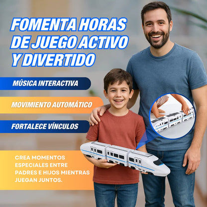 Tren Eléctrico Interactivo 4 Vagones UPSELL