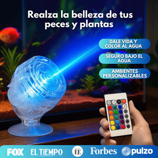 AquaMood - Foco LED RGB sumergible para acuarios