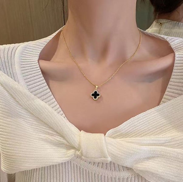 Charm de la Fortuna ® Collar Trebol de 4 hojas - Box Estilo Colombia - trebol