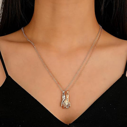 Par Collares Manos de amor