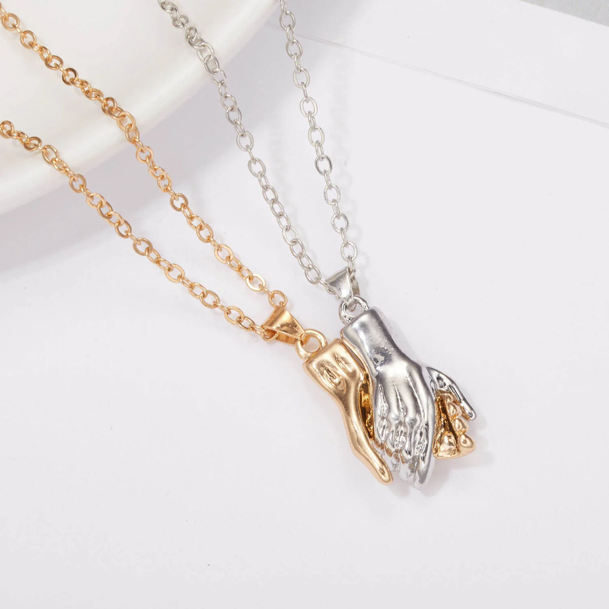 Par Collares Manos de amor