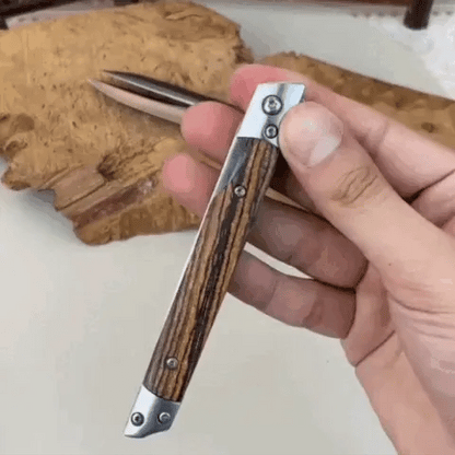 TitanSharpro™ Navaja plegable Mango de Madera UPSELL