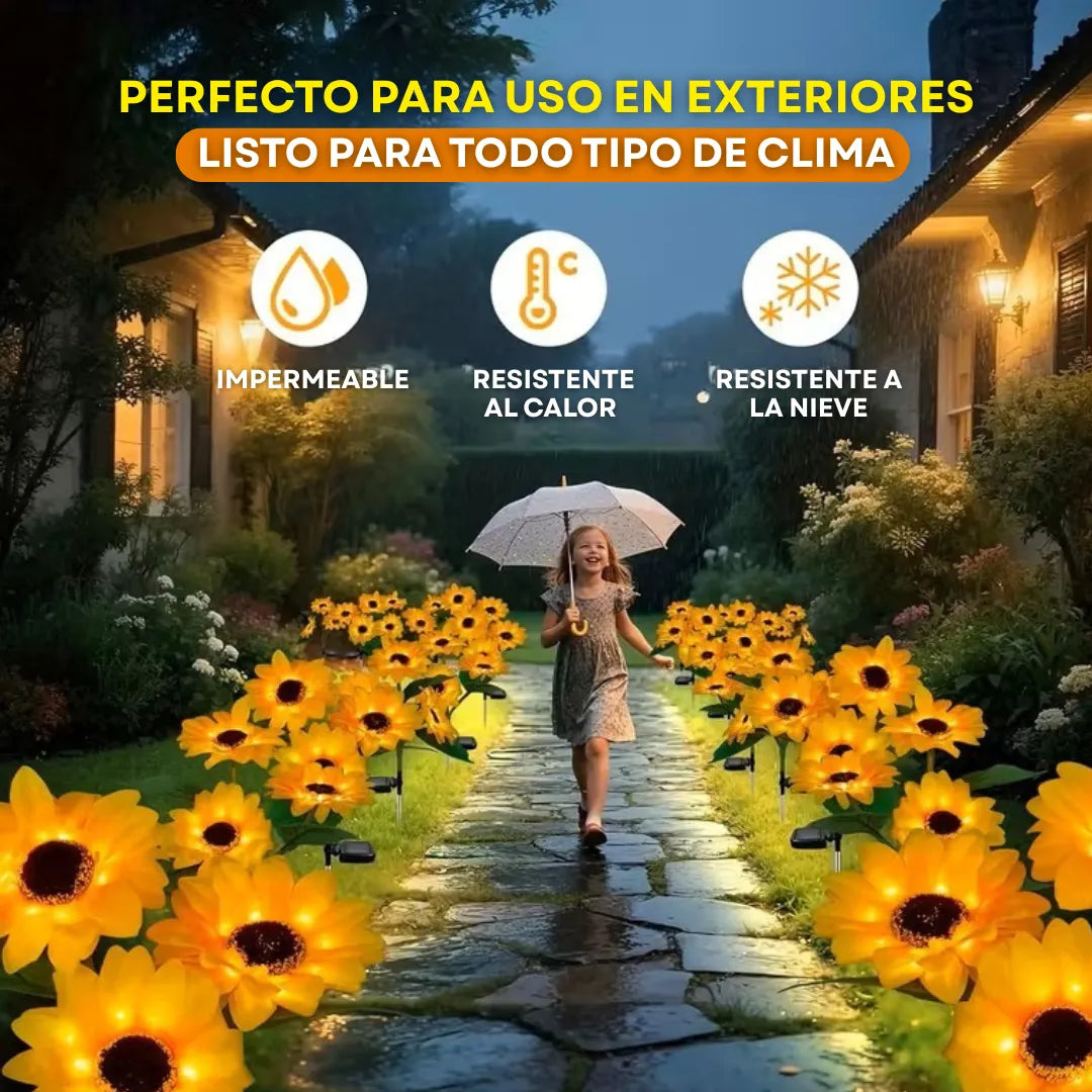 GardenGlow™ Faroles de Girasol para Jardín (2 Unidades)