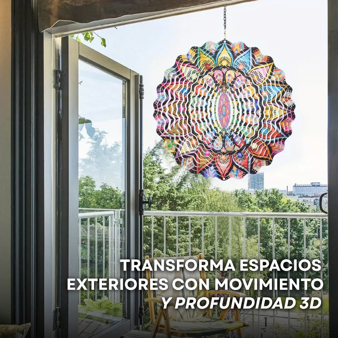 AuraSpin™ Molinillo de Viento Colgante 3D