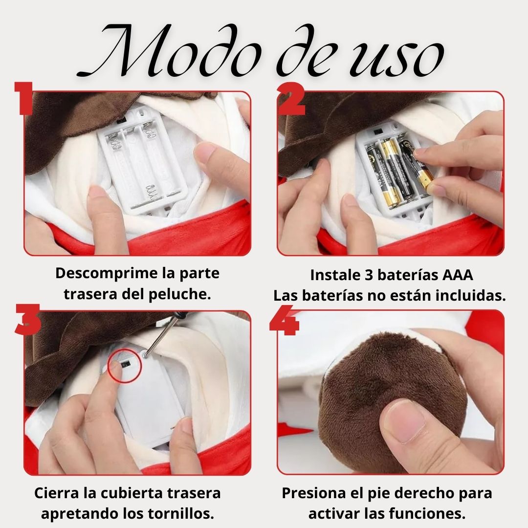 Peluche Jesús respiratorio