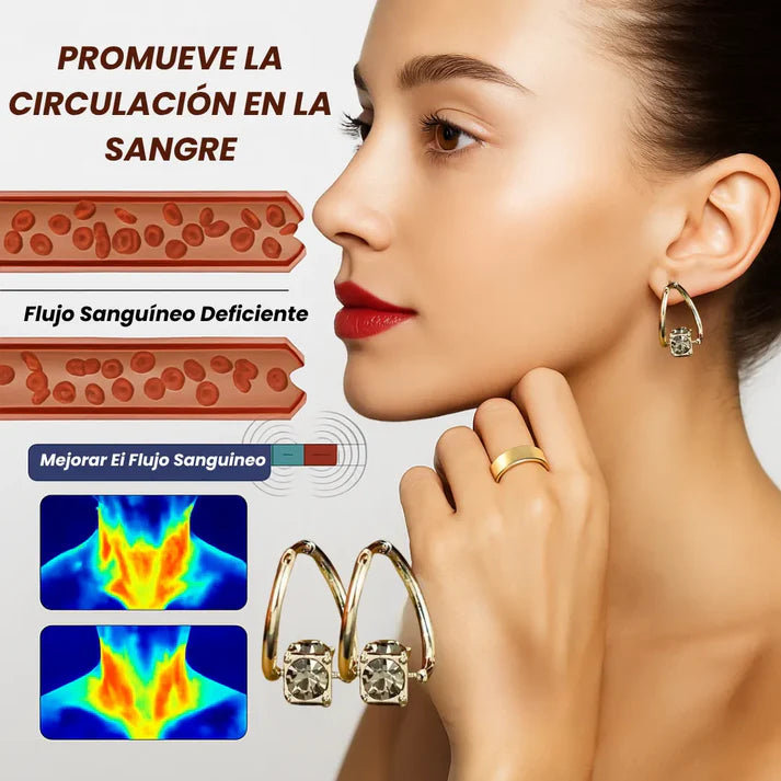 Par Pendientes de germanio con terapia magnética UPSELL